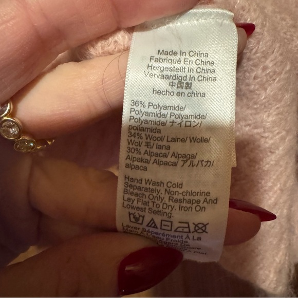J. CREW Pink Wool/Alpaca Blend Sweater S - Picture 10 of 10